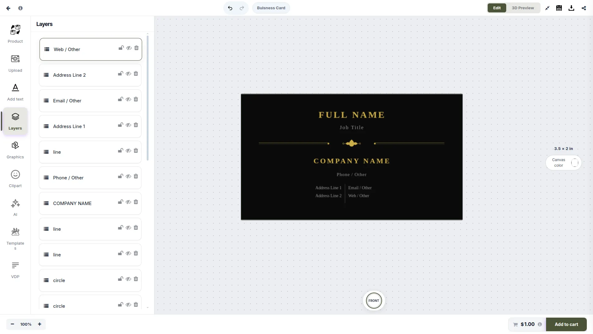 SVG layer editing — screenshot from the PrintIntegrator designer