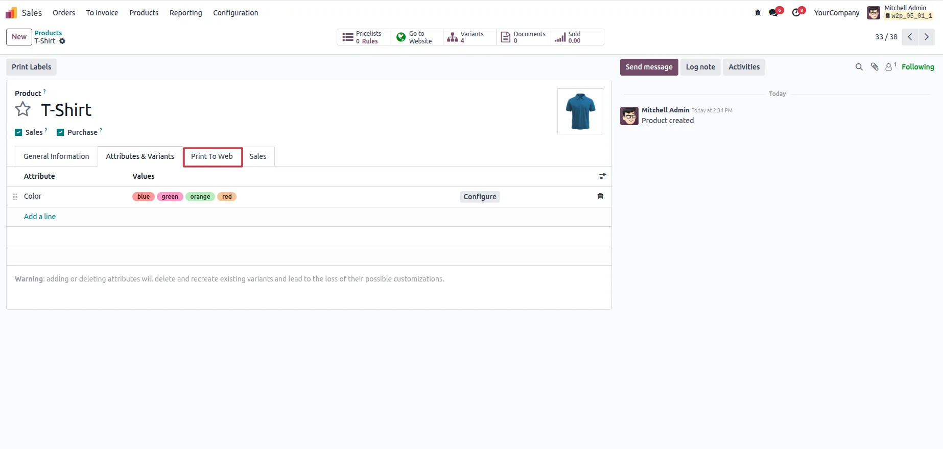 Step 1: Enable personalization on a product